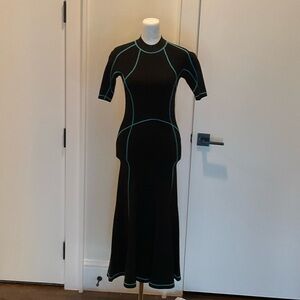 Alexander Wang Black Dress with Blue Accents